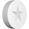 Ekena Millwork Standard Grayson Star Rosette With Square Edge, 4"W x 4"H x 1"P ROSP040X040X100GRY06 - alternate 1